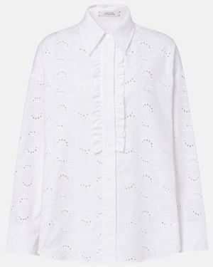 Dorothee Schumacher Summer Blossom Broderie Anglaise Shirt - White