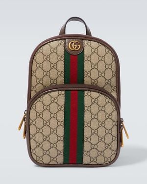 Gucci Ophidia Gg Leather-Trimmed Shoulder Bag - Multicolor