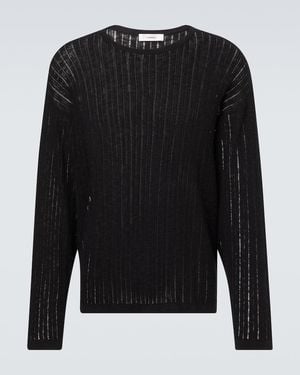 Commas Pullover Aus Pointelle-Strick - Schwarz