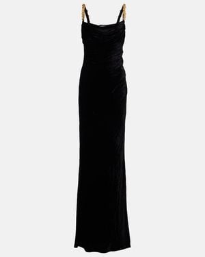 Balmain Jersey Maxi Dress - Black
