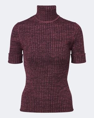 Rabanne Pull En Laine Et Soie - Violet