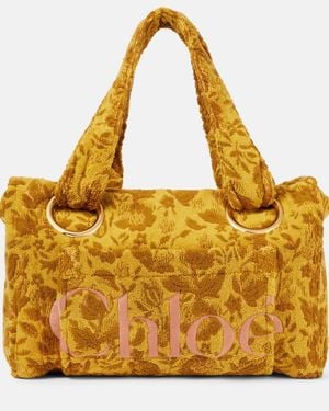Chloé Plage Large Terry Tote Bag - Yellow