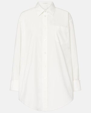 The Row Ment Cotton Poplin Shirt - White