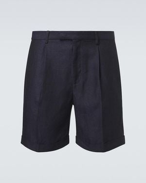 Berluti Linen Shorts - Blue