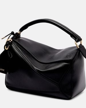 Loewe Tote Bag Featherlight Puzzle Large - Schwarz