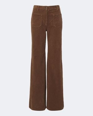 Nili Lotan Weite Hose Florence Aus Cord - Braun