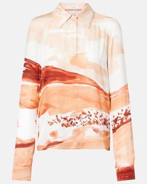 JW Anderson Printed Polo Shirt - Orange