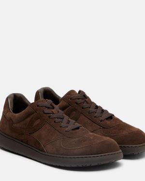 Loewe Jambo Suede Sneakers - Brown