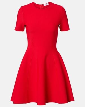 McQueen Faille Minidress - Red