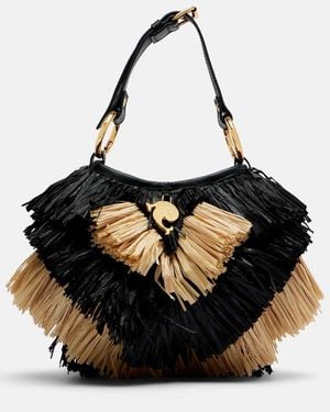 PUCCI Capriccio Raffia Basket Bag - Black