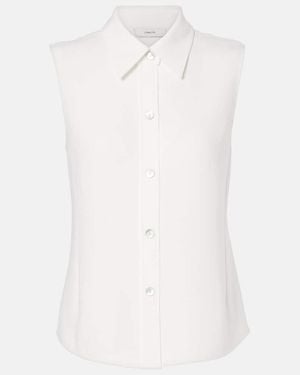 Vince Crepe Vest - White