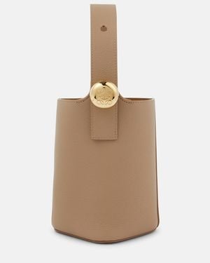 Loewe Bolso Saco Pebble Mini De Piel - Neutro