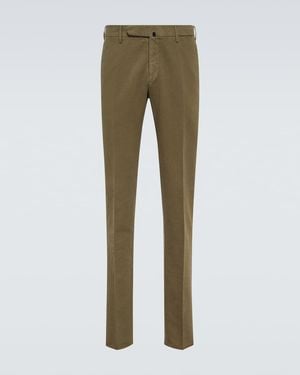 Slowear Cotton Slim Trousers - Green