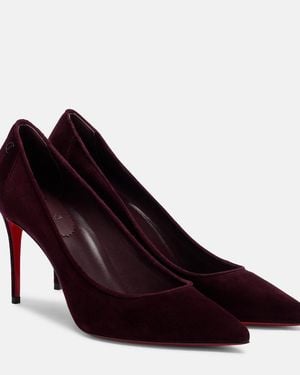 Christian Louboutin Sporty Kate Suede Court Shoes - Red