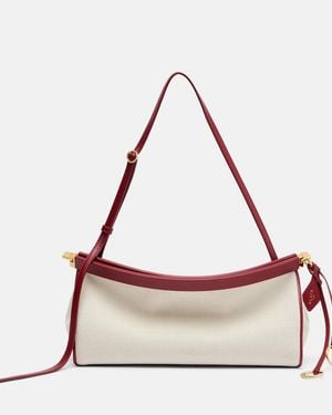 Alaïa Le Click Medium Canvas Shoulder Bag - Pink