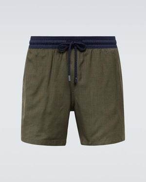 Vilebrequin X Woolmark Company Mangus Swim Trunks - Green