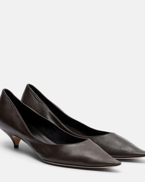 The Row Pumps Liisa Three Aus Leder - Schwarz