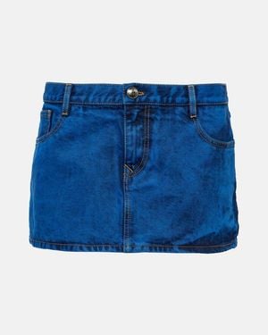 Vivienne Westwood Low-Rise Denim Miniskirt - Blue