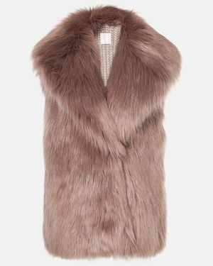 Givenchy Faux Fur Vest - Brown