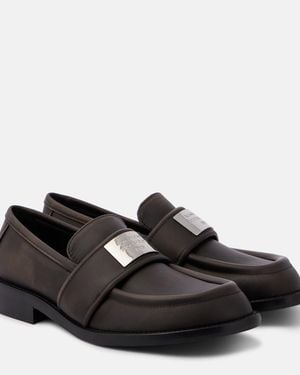 Acne Studios Mocasines Con Logo - Negro