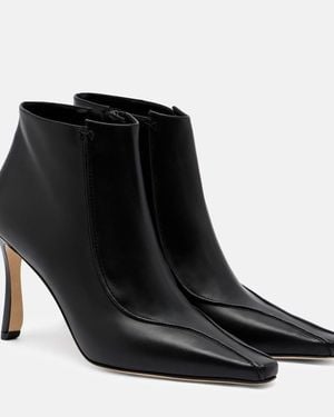 Manolo Blahnik Ankle Boots Milleta Aus Leder - Schwarz