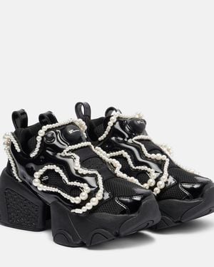 Noir Kei Ninomiya X Reebok Embellished Platform Trainers - Black