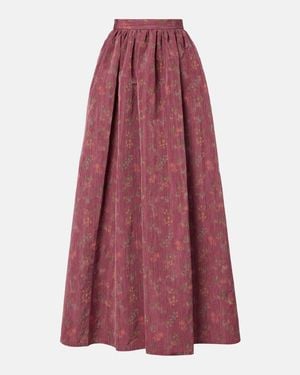 Markarian Morgaine Floral Maxi Skirt - Red