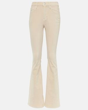 FRAME Jeans Le High Flare Velveteen De Terciopelo - Neutro