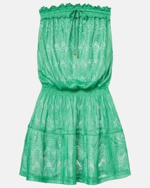 Melissa Odabash Isla Strapless Minidress - Green