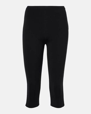 TOTEME Jersey Capri Trousers - Black