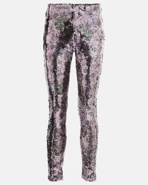 Isabel Marant Bella Sequined Leggings - Grey