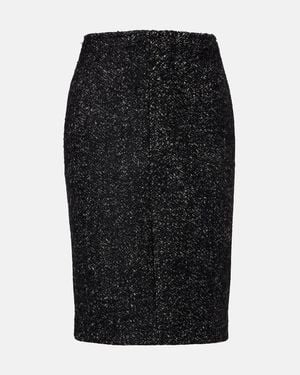 The Row Falda Midi Malva De Lana - Negro