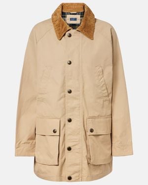 Polo Ralph Lauren Corduroy-Trimmed Cotton Field Jacket - Natural