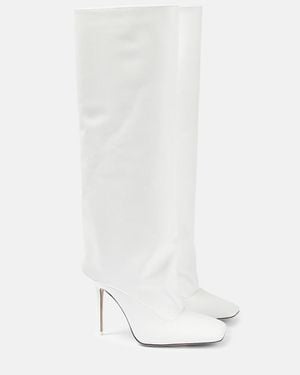 The Attico Botas Altas Sienna De Piel - Blanco