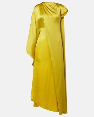 ROKSANDA Hiba Caped Silk Gown - Yellow
