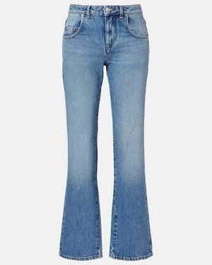 Isabel Marant Dromie Mid-Rise Straight Jeans - Blue