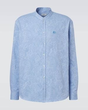Etro Hemd Guru Aus Baumwolle - Blau