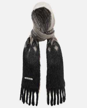 Acne Studios Schal Kooder Aus Einem Mohairgemisch - Schwarz