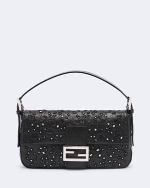 Fendi Schultertasche Baguette 26424 Small - Schwarz