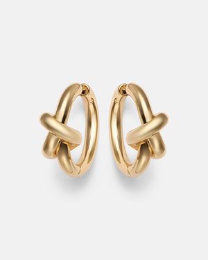 Jennifer Fisher 10Kt Hoop Earrings - Metallic