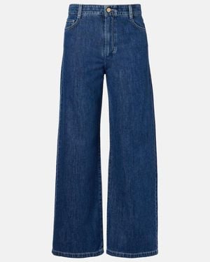 Max Mara Zeus Wide-Leg Jeans - Blue