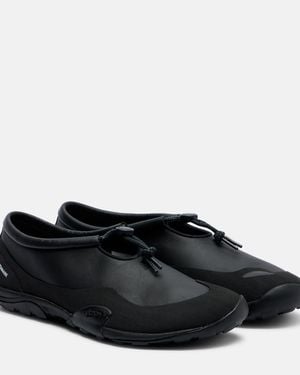 Junya Watanabe X New Balance Mt10T Leather Trainers - Black
