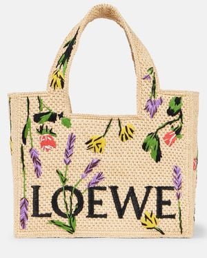 Loewe Small Font Tote - Metallic