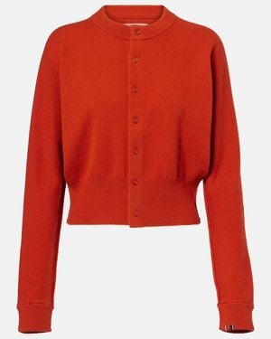 Extreme Cashmere Blouson Cashmere-Blend Cardigan - Red