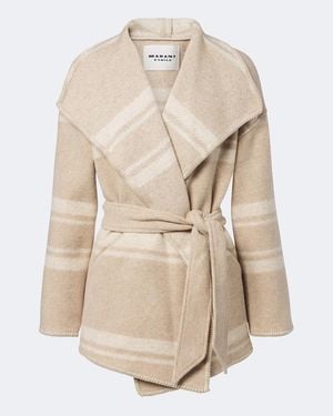 Isabel Marant Wickelmantel Brea - Natur