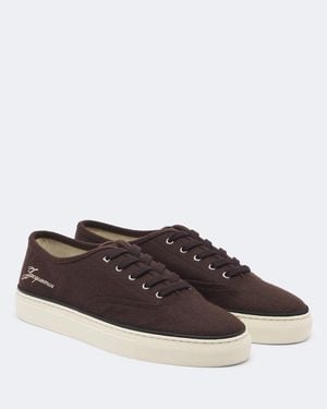 Jacquemus Fefe Canvas Sneakers - Brown