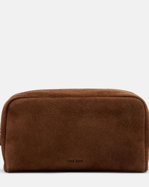 The Row Etui Astra Small Aus Veloursleder - Braun