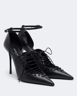 Dolce & Gabbana Pumps Aus Leder - Schwarz