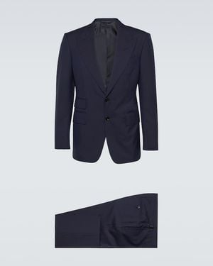 Tom Ford Shelton Wool Suit - Blue