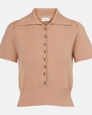 Magda Butrym Top Aus Einem Baumwollgemisch - Natur